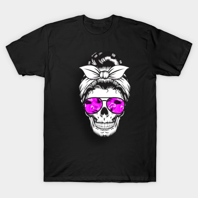 Tough chick skull T-Shirt by Reinrab